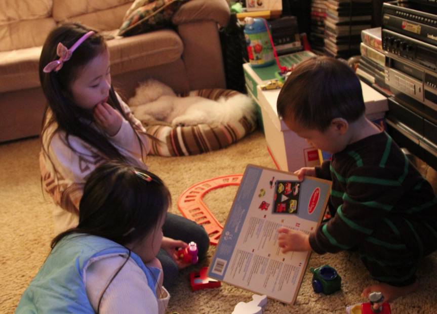 Ethan and friends reading