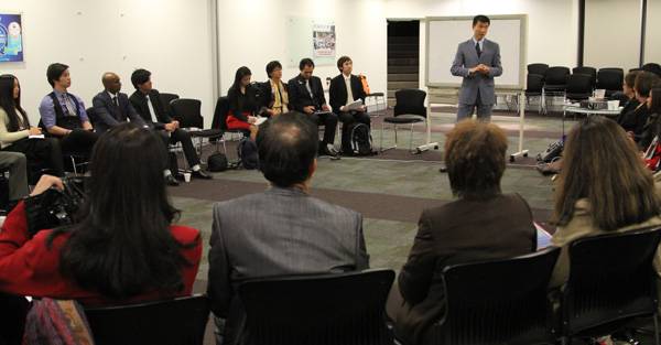 Simon Chan conducting individual small team trainings in Sydney