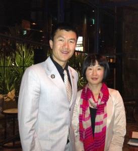 Simon Chan with Julia Qin