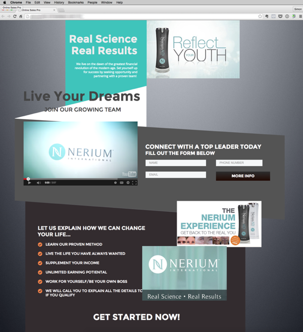 Targeted MLM Websites that attract leads Nerium