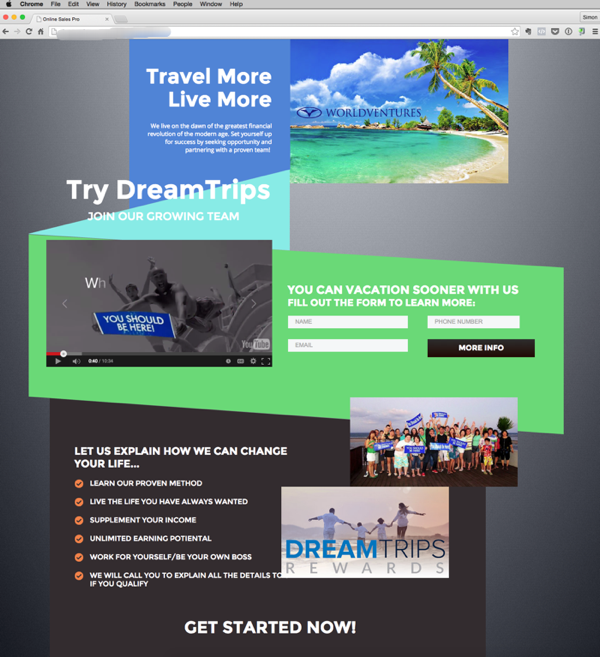 Targeted MLM Websites that attract leads World Ventures